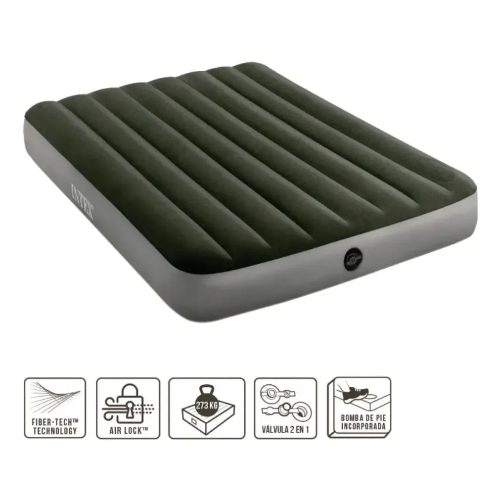 Colchon 2 Plazas Intex Resistente + Inflador 64762 - Imagen 2
