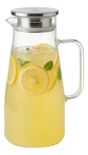 Jarra Refrescos Tapa Acero Vonne 1.8l X 2 Unidades