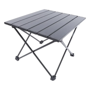 Mesa De Camping Plegable 40cm×35cm×29 Cm Aluminio Color Negr