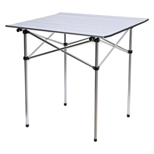 Mesa de exterior Kushiro mpalu70 de aluminio color gris