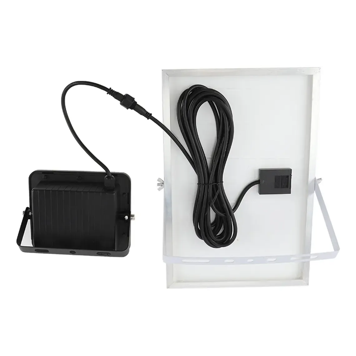Reflector Led 50w Panel Solar Exterior Luz Fría Con Control - Imagen 2