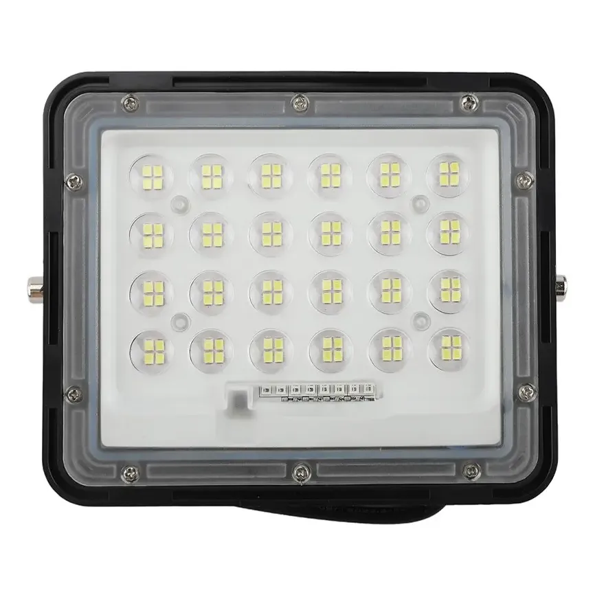 Reflector Led 50w Panel Solar Exterior Luz Fría Con Control - Imagen 3